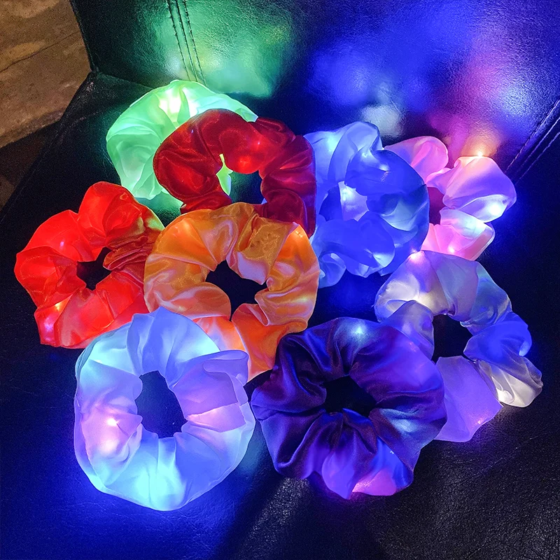 Tanie Moda LED Luminous Scrunchies