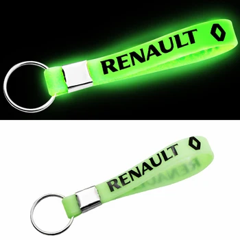 

Car Noctilucous Keychain Auto Luminous Keyring for Renault Megane 2 3 Duster Logan Clio Laguna 2 Captur Key Accessories Trinket
