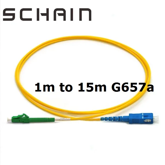 

fibra optica SC UPC to LC APC Simplex 2.0mm PVC Single Mode Fiber Patch Cable Jumper Fiber Patch Cord Fiber optic Cable SC LC