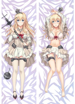 

Anime Kantai Collection Dakimakura Cover kancolle Kirishima & Taihou Characters Shimakaze & Zuikaku Bolster Case Hugs Pillowcase