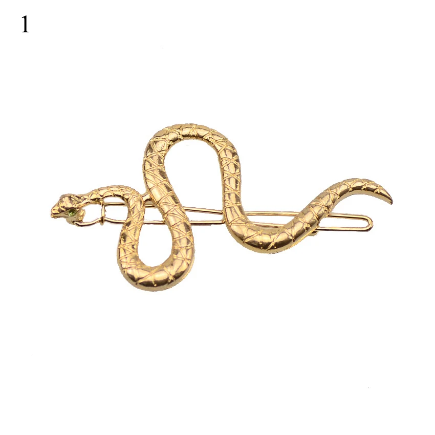 

Punk Simple Hairpins Snake Animals Gold Metal Hairpins Hair Clips For Women Wedding Headpiece Hairgrips Hair Accessories