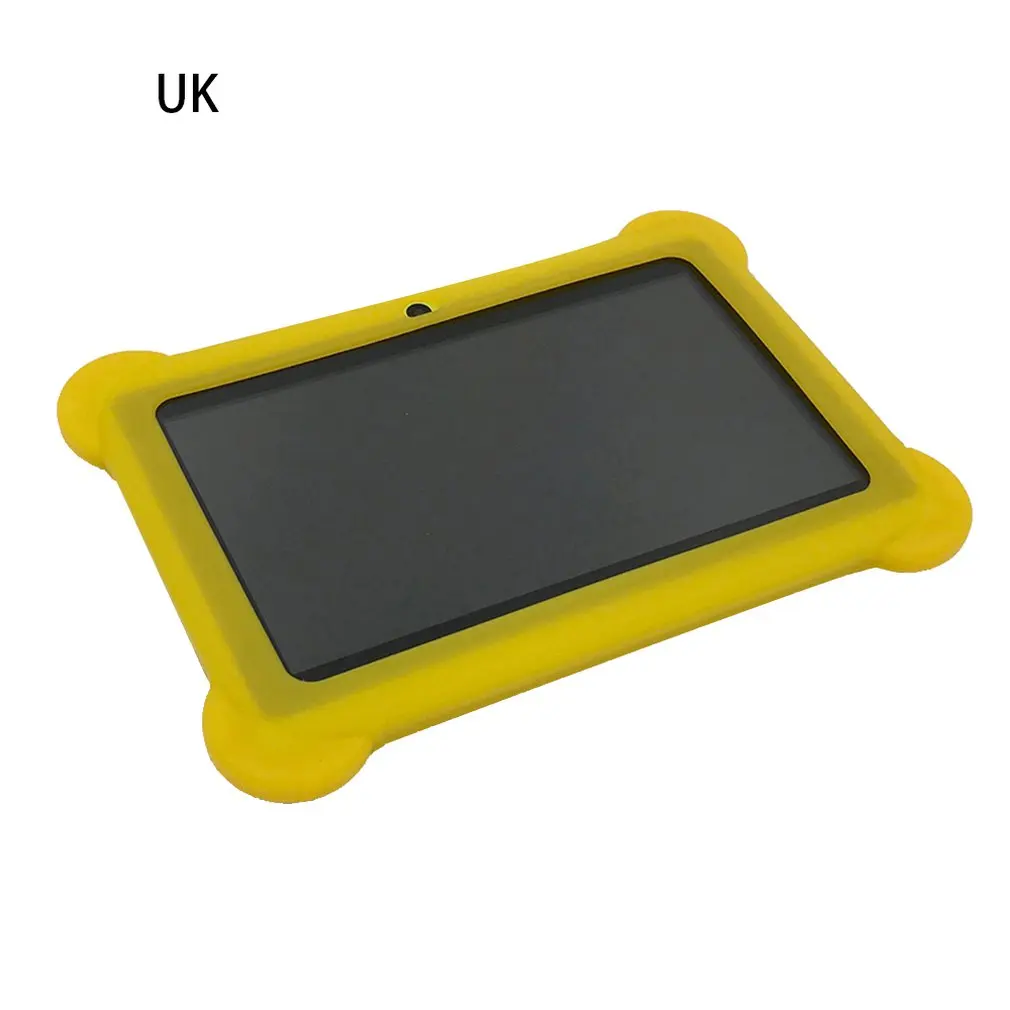 512M 4G yellow UK Детский силиконовый чехол, защитный чехол против пыли, силиконовый резиновый гелевый чехол, чехол для Q88, 7 дюймов, Android, планшет, ПК, подарки для детей - Цвет: 512M 4G yellow UK