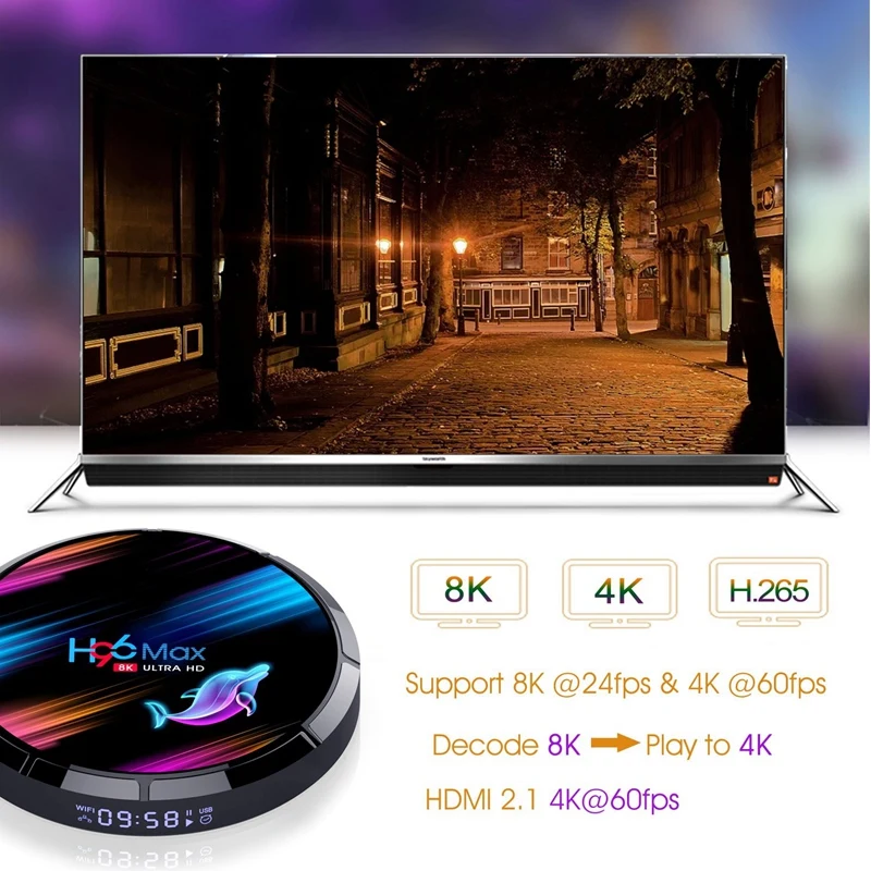 H96 MAX X3 Android 9 0 Smart TV Box Беспроводной IPTV 8K 4K USB Декодер каналов кабельного телевидения