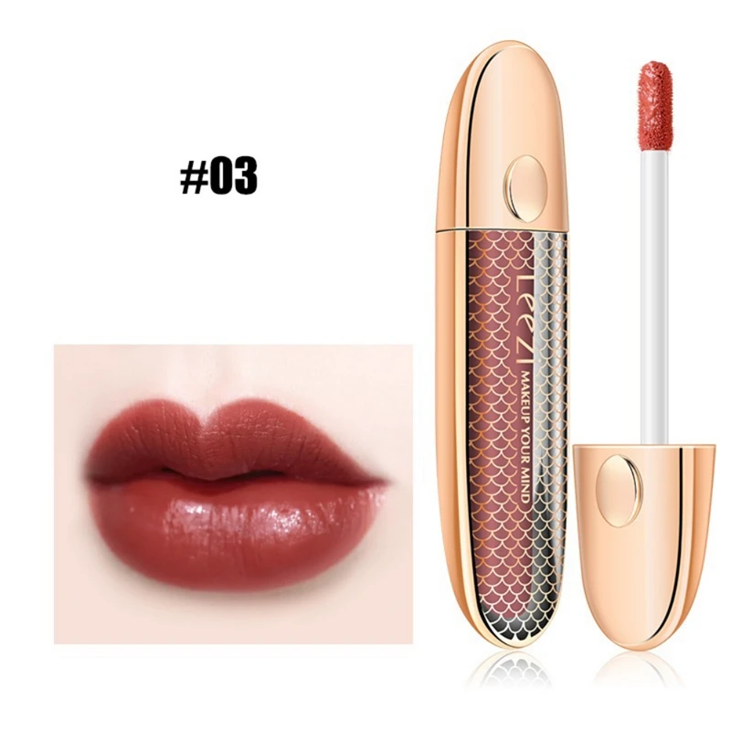 Velvet Lip Glaze Moisturizing Non-stick Cup Waterproof Long Lasting Matte Lip Gloss Lightweight Moisturizing Texture