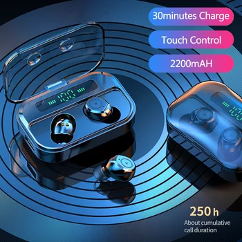 

Wireless Headphones TWSs Bluetooth Earphone 5.0 Wireless Earbuds Waterproof With Display Ear Buds With Microphone Sport Stereo