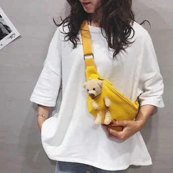 

Belt bag summer bag chest bag new women's 2020 fashion bag women's wallet canvas shoulder diagonal bag