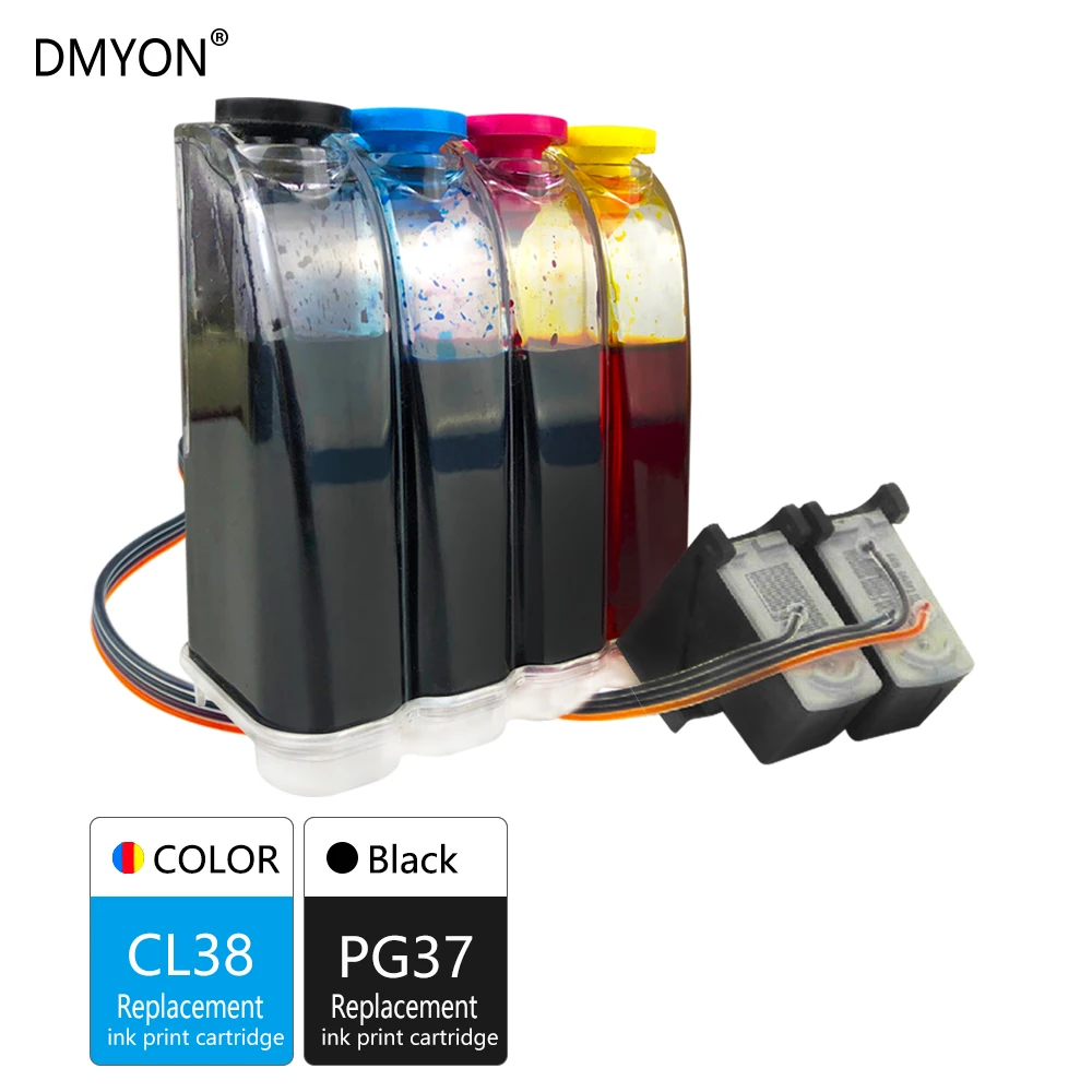 DMYON совместимый для Canon PG37 CL38 чернила IP1800 IP1900 IP250 IP2600 MP140 MP190 MP210 MP220 MP470 MX300 принтер |