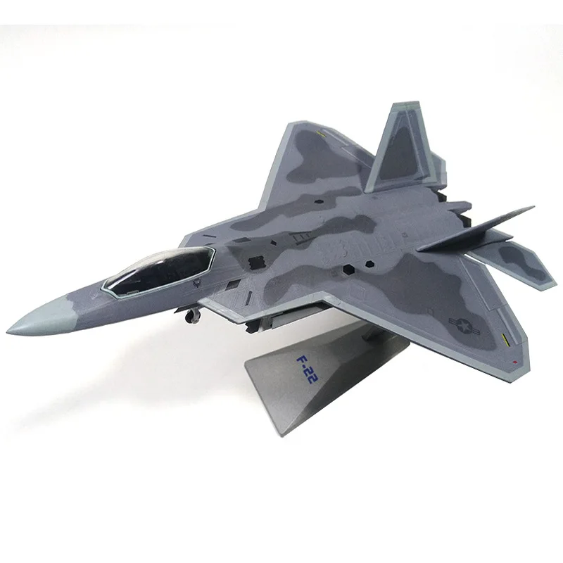 1: 72 Металл F22 модель самолета Моделирование Раптор истребитель американская авиация Военный Истребитель модель украшения