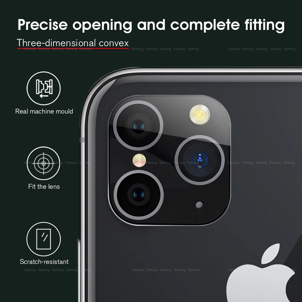 Сменная Крышка для объектива камеры для iPhone X XS XR XS Max поддельная наклейка для камеры для iPhone 11 Pro Max металлическое защитное кольцо для объектива