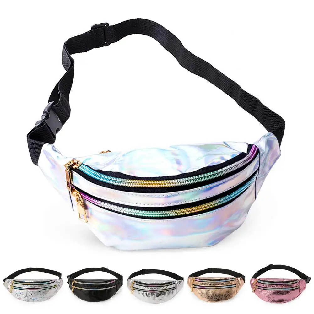 

Meijuner Waist Bag Colorful Laser Unisex Fanny Pack High Capacity Multipurpose Chest Bag for Daily Life WMJ001
