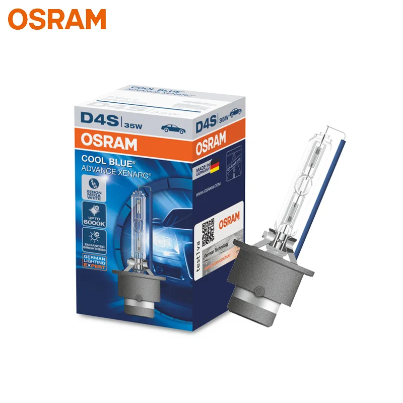 

OSRAM D4S 66440CBA Xenon HID Cool Blue Advance 12V 35W 6000K Mega White Car Xenon Headlight Lamp Auto Original Hi/lo Beam, 1x