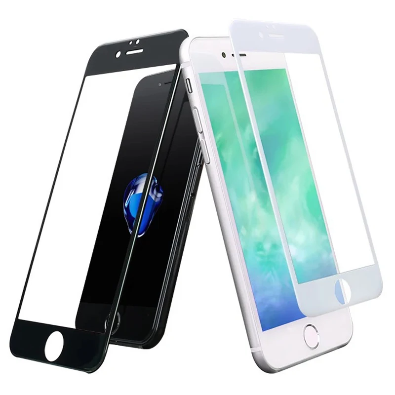 

3D Protective Tempered Glass On For iPhone 7 8 6s 6 plus Screen Protector Glass on iphone7 7plus iphonex xmax x r s trempe verre