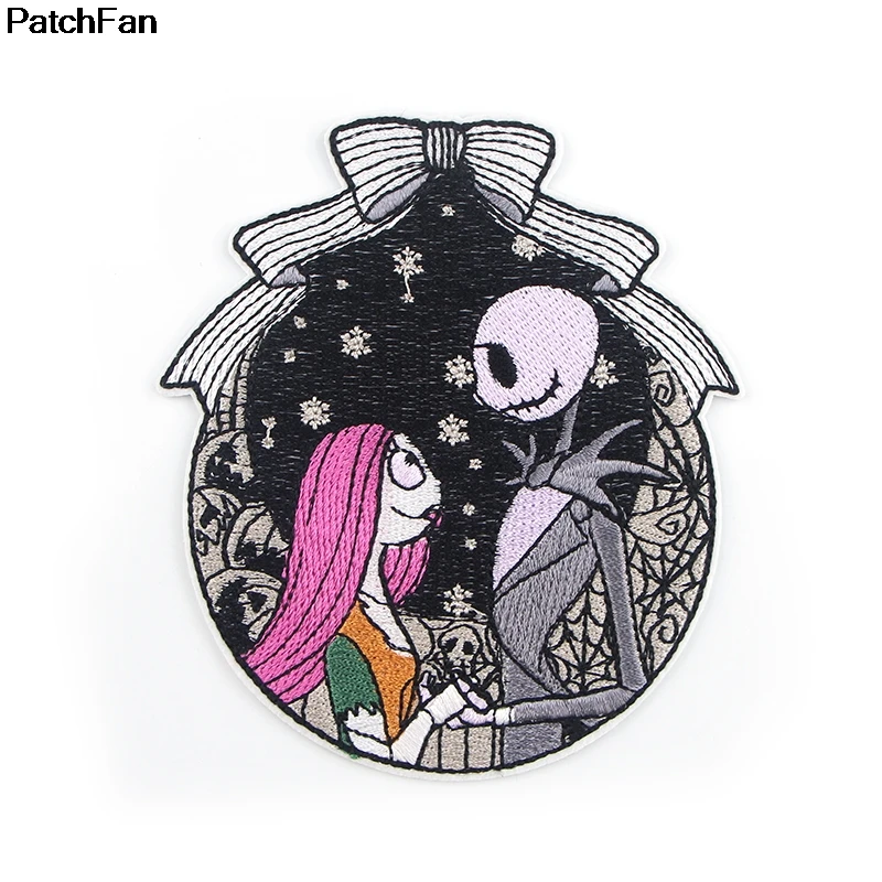 1 A2579 Patchfan Кошмар перед Рождеством вышитые DIY железо/пришить на ткань аксессуары новые популярные патчи Аппликации - Цвет: 1