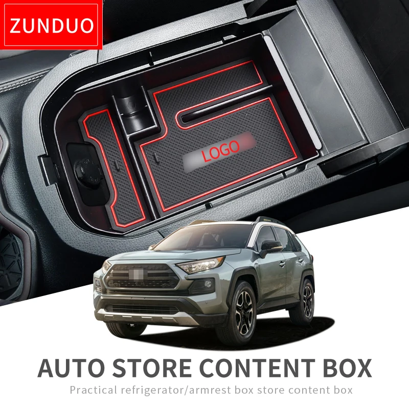 Для Toyota RAV4 RAV 4 Автомобильная Центральная коробка для хранения подлокотник Переделанный ящик для хранения аксессуары авто стиль