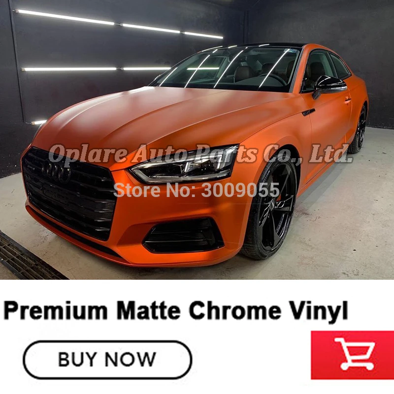 

Highest quality (orangecolor ) car wrapping roll orange wrapping film matte chrome wrapping hot sale in Korea