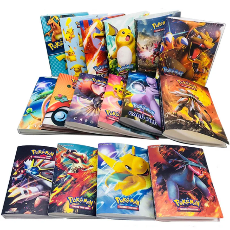 240 шт. держатель Альбом игрушки коллекции Pokemones карты Книга Топ загруженный