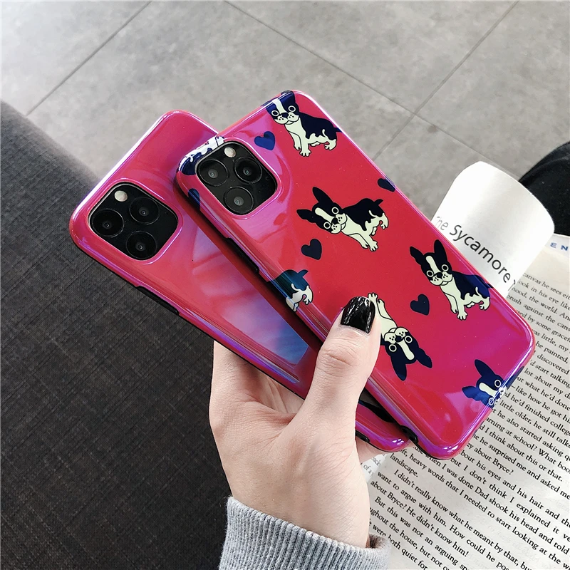 Новый Модный чехол для iphone 11 с изображением милого щенка Blu Ray IMD 7 8 plus X MAX|Бамперы| |