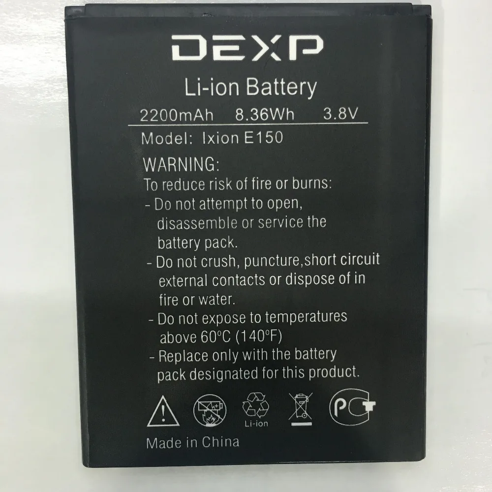 100% новая батарея 2500mAh Ixion E150 для DEXP Soul мобильный телефон + номер отслеживания |