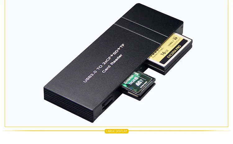 Утхай G21 USB3.0 2 x CF+ SD+ TF мульти кард-ридер одновременно высокое Скорость CF/SD Card Reader Адаптер для SLR Камера Spport 512G/256G