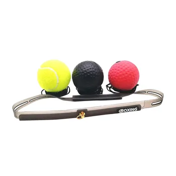 

3 Ball Boxing Reflex Speed Punch Ball Headband Tennis Ball Set Self Exercise Fight Ball MMA Sanda Raising Eyes Hands Reaction