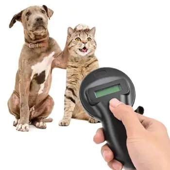 

card reader Rfid Ear Tag Reader Handheld Pet Microchip Portable Animal Scanner 134.2KHz