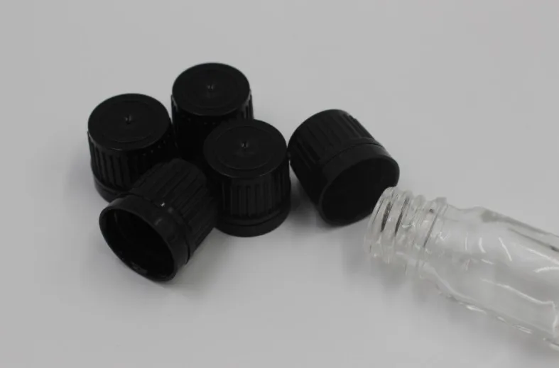 1000pcs black/white Small cap of essential oil bottle, corrosion-resistant, durable cap of essential oil bottle