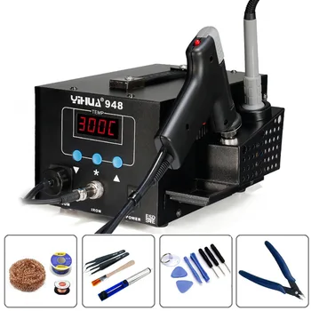 

YIHUA 948 220V/110V Digital Electric Soldering Iron Device Suction Tin Gun Soldering Station Welding Rework Desoldering Station