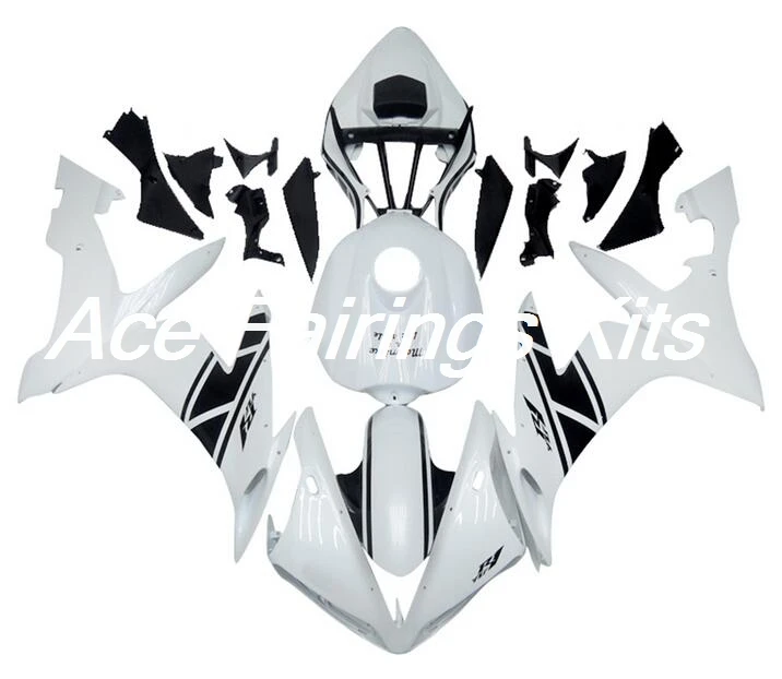 Инжектор ABS Полный Обтекатель подходит для Yamaha R1 2004 2005 2006 04 05 06 YZF R1 полный обтекатель комплект с крышкой бака белый черный