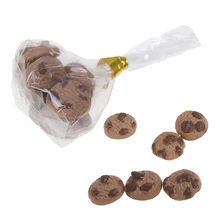 1 упаковка милый кукольный домик Миниатюрные кукольные домики шоколадное печенье выпечка бисквит мини ролевые игрушки кухонный декор для детей