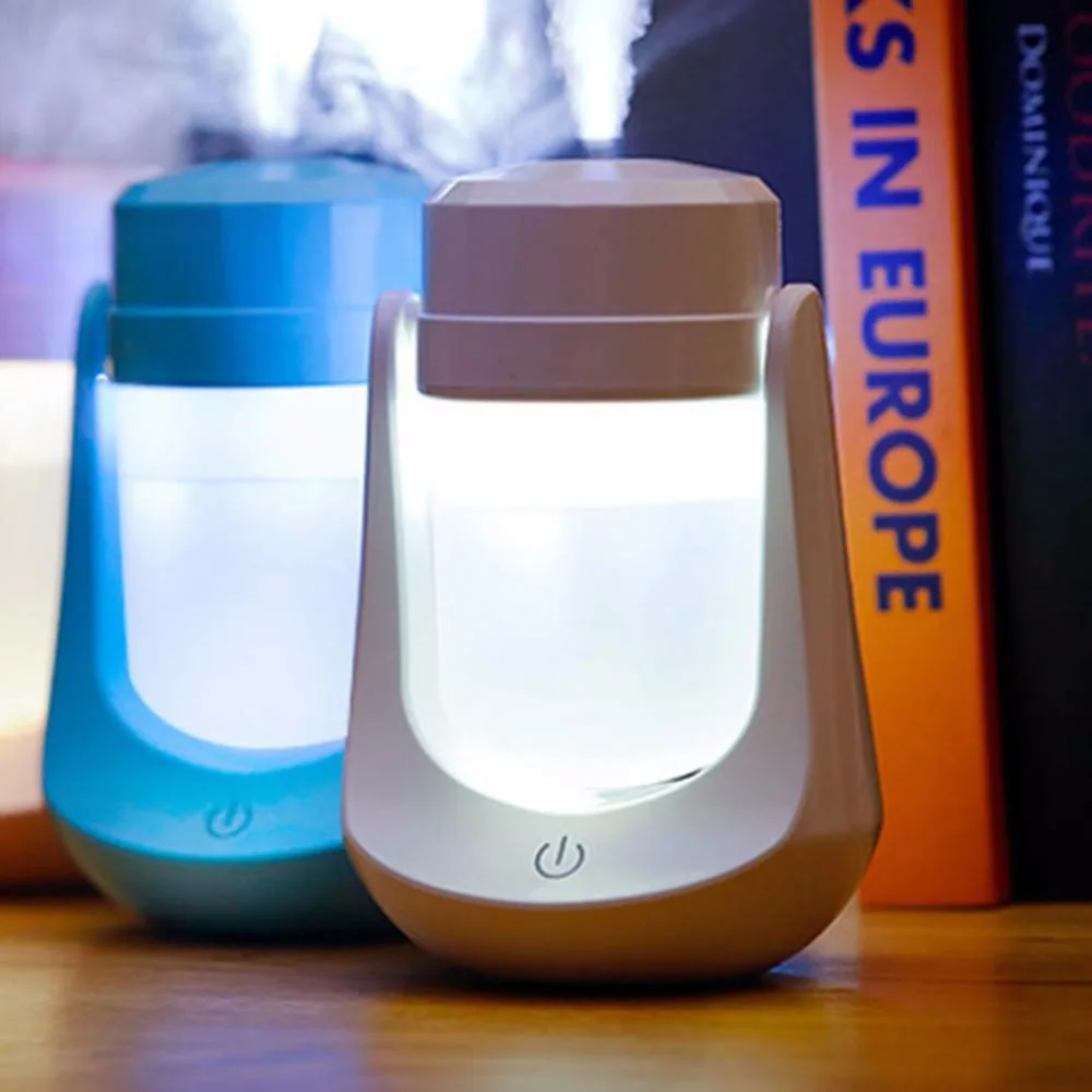 USB аромат масла паровой увлажнитель воздуха Mini Air цветной ночной Светильник Портативный ТУМАНА 12V 180 градусов увлажнитель