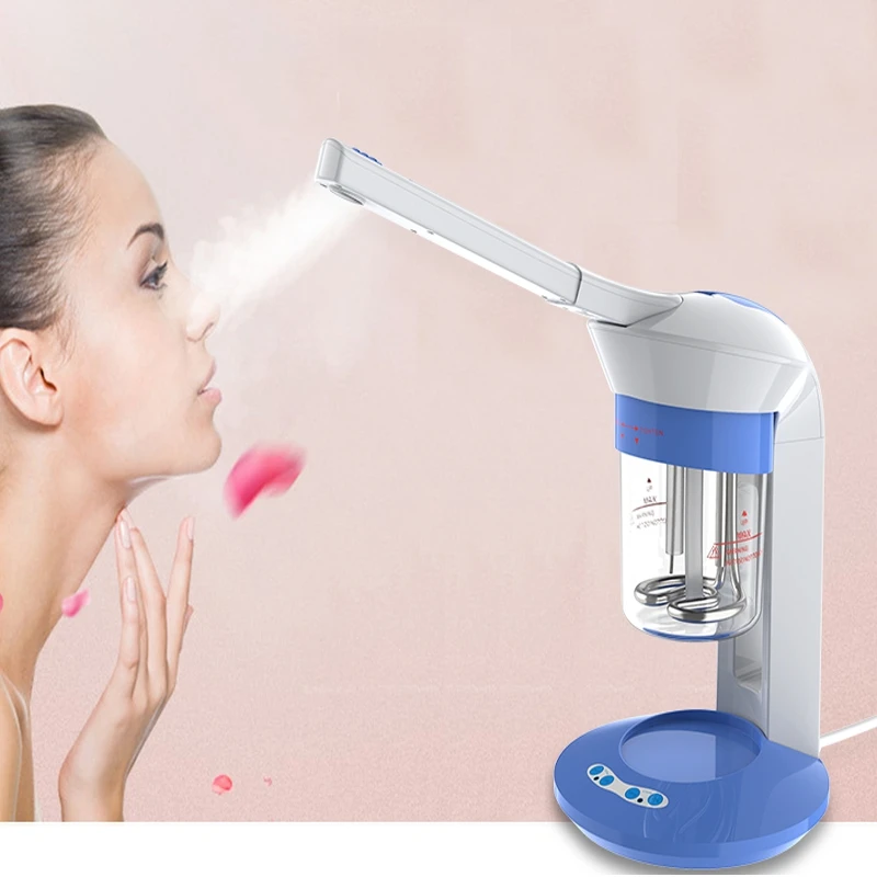 Facial Steamer Portable Mist Sprayer Steaming Machine Ion Vapour Ozone Steamer Face Care Home Use Aromatherapy Humidifier US