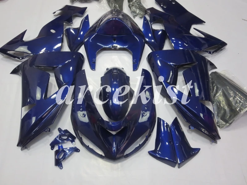 

4 Gifts New ABS Motorcycle Full Fairings kit Fit For Kawasaki Ninja ZX-10R ZX10R 2006 2007 06 07 Custom Blue