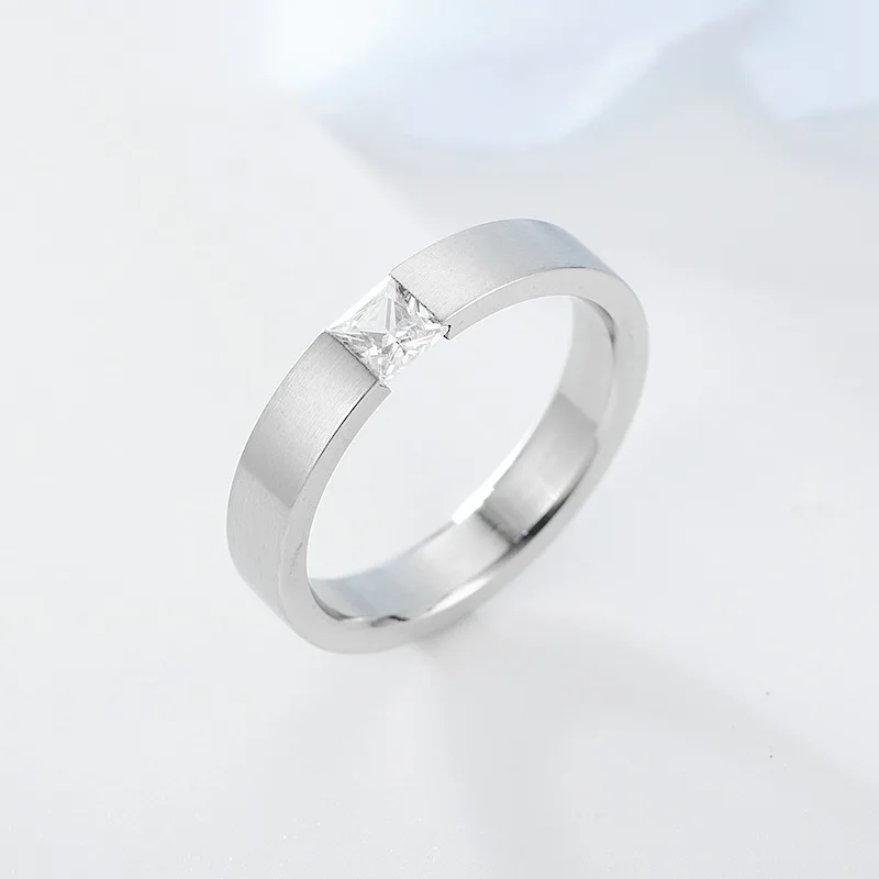 AsJerlya 2021 Modern Fashion Women Ring Trend White AAA Crystal Zircon Engagement Design Rings For Women Wedding Jewelry Gift 6
