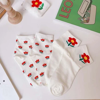 

Fashion Flower Women Crew Socks Winter Autumn Socks Women Lovely SOcks