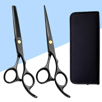 

3pcs Haircut Scissor Teeth and Straight Hair Scissors Barber Shears Hairdressing Scissors Hair Styling Tools (Teeth Scissors, St