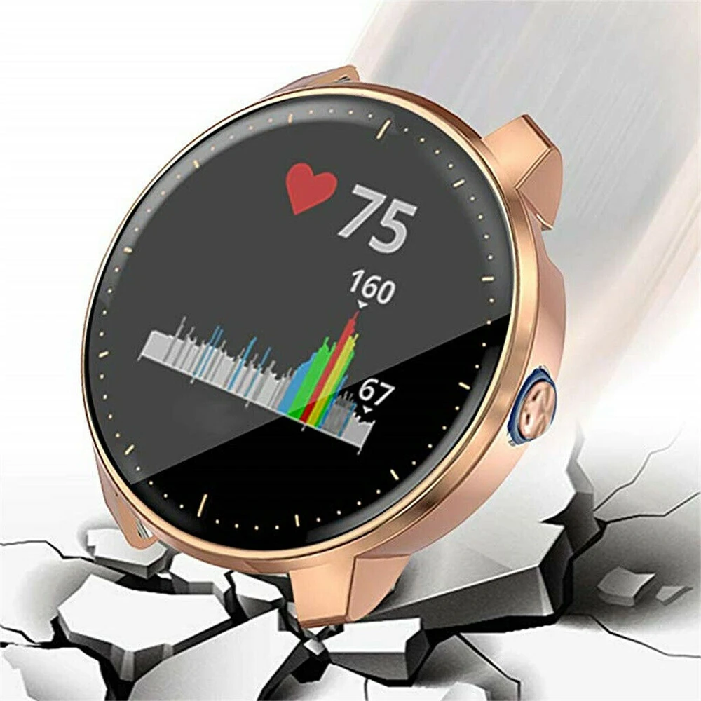 Для Garmin Vivoactive 3 для Garmin Смарт-часы аксессуары подходит гальваническим покрытием прозрачный ТПУ защитный чехол оболочка