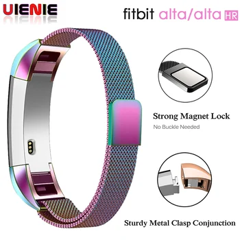 

Milanese Stainless Steel Replacement Strap Wrist Band Belt for Fitbit Alta Bracelet HR Monitor Smart Watch Accessories correa