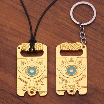 

Game Anime Zelda Breath Of The Wild Cosplay Costume Keychain Necklace Props Alloy Pendant Gift Accessories