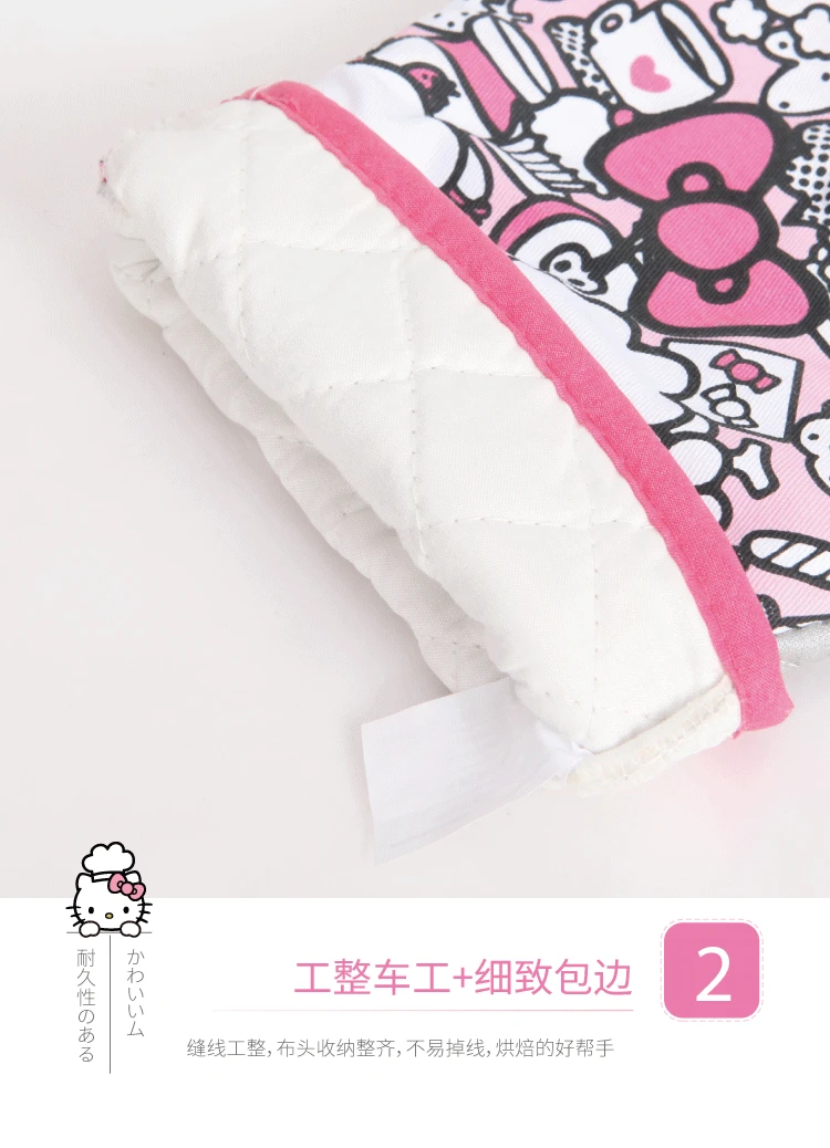 CHEFMADE Hollo Kitty термостойкие перчатки для микроволновой печи, кухонные печи, анти-обжигающие, одна пара прихваток, кухонные перчатки