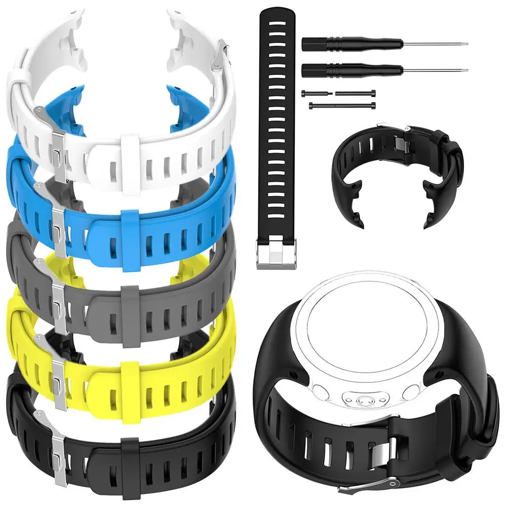 Soft Silicone Replacement Watch Band Watch Strap Wristband For Suunto