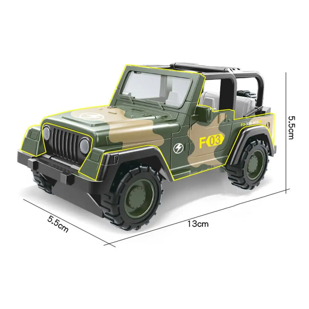SUV Дети Мальчики имитируют военные серии сплава автомобиль обучающая игрушка - Цвет: SUV