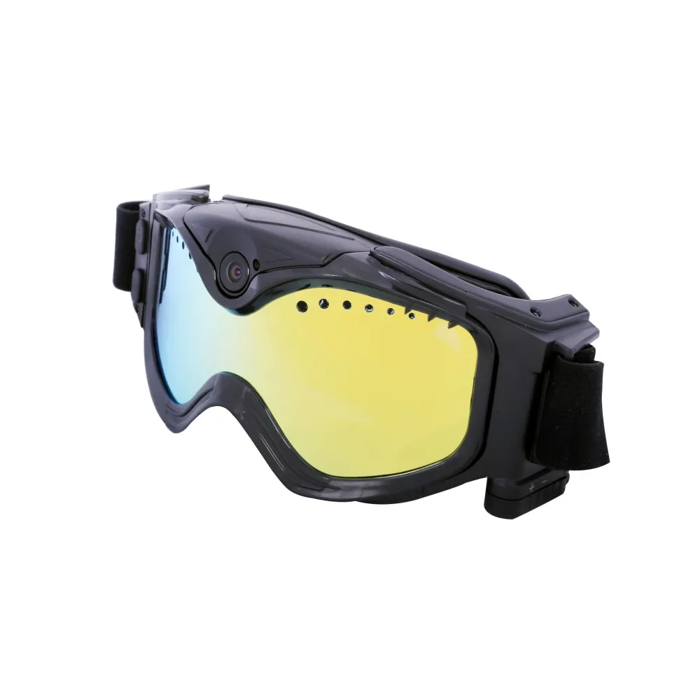 

HD 1080P Ski-Sunglass Goggles Sports Camera Black Colorful Double Anti-Fog Lens with Live Image Video Monitoring with TF Card