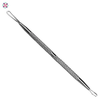 

Stainless Steel Double-Head Acne Needle Pimple Popper Removal Needle Blackhead Blemish Extractor Skin Cleanser Tool 1pcs