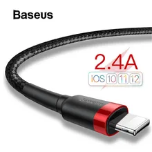 Baseus USB кабель для iPhone 11 XR Xs Max 2.4A кабель для быстрой зарядки 3M USB кабель для зарядки данных для iPhone X 8 7 Plus провод для зарядки