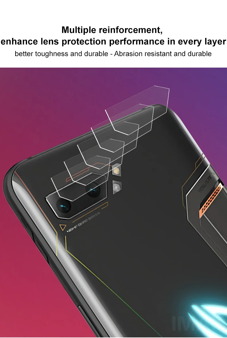 Для Asus ROG Phone 2 ZS660KL Защитная пленка для камеры закаленное стекло покрытие объектива Тонкая Стеклянная Защитная пленка для Asus ROG Phone 2 ZS660KL