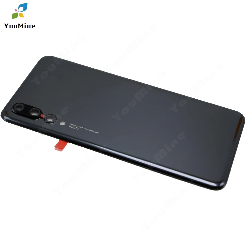 Оригинальная задняя крышка для huawei P20 Pro, Корпус задней двери, чехол со стеклянной панелью и объективом для камеры huawei P20 pro