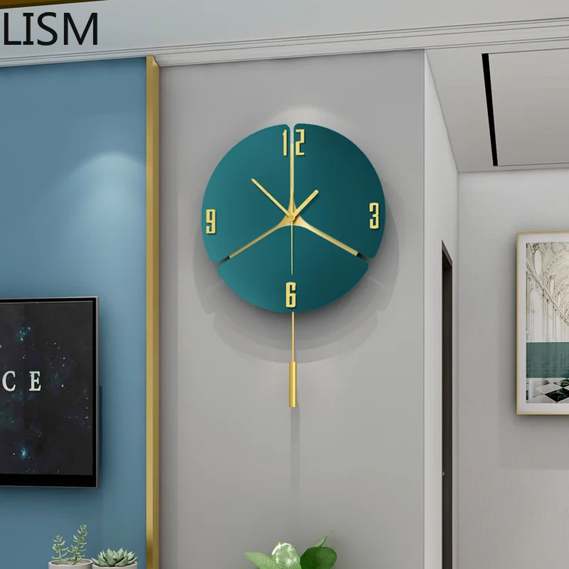 

Часы деревянные кварцевые бесшумные, роскошные домашние украшения, современные настенные светильники в скандинавском стиле