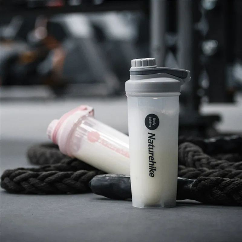 Naturehike дорожные спортивные фляги для воды 700 мл портативный фитнес Milkshake смешивания чашки для бега фитнеса спорта чайник NH19SJ003