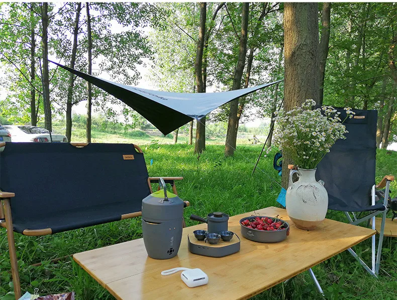 Naturehike Camping Tent Tarp 700g Ultralight Portable Canopy 150D Rainproof Sunscreen Outdoor Awnings Travel Camping Hiking