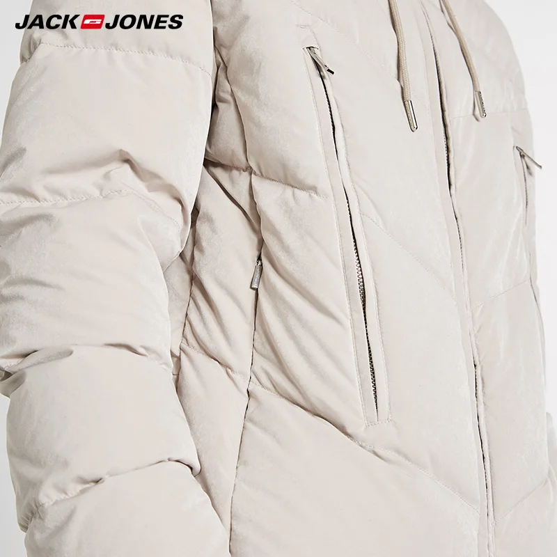 JackJones зимний теплый короткий пуховик на шнурке с капюшоном | 218412525